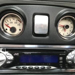 MGF Aluminium Oil and Clock Gauge Surround Rings