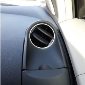 Toyota Yaris Vitz Aluminium Air Vent Ring Surrounds 2006-2010yrs