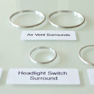 Vauxhall Astra Opel MK5 H Aluminium Interior Ring Set 2005-2010yrs 6x pieces